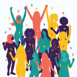 © bibit - Diverse Group of People Celebrating Together.