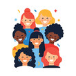 © bibit - Diverse group of smiling women together.