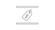 © Menangislah - Price Tag with Dollar Sign Hanging Between Two Horizontal Lines, Business Concept