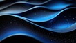 © Oksana - Soft curves of blue light undulate resembling a tranquil sea under a starry sky