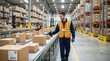 © TS Armin - Warehouse operations improving package scanning efficiency for enhanced productivity in industrial settings