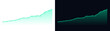 © zakir - A glowing neon green financial growth chart line moving upwards with a soft gradient effect shown on transparent background