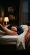 © Ulil - Gentle Parental Touch As Child Slumbers Peacefully At Bedtime
