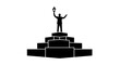© Zahra santika - Man standing on winner podium.