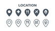 © Agung - Set Of Map Location Pin Icons And Symbols