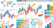 © Asim.G - Financial charts illustrate global exchange trends and revenue indicators with comparative data visualization metrics.