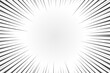 © Sumeth - Black radial comics style lines isolated on white background. speed abstract. Vector illustration