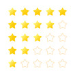 © mugichocolate - レビュー評価 星アイコンセット 五段階評価
