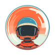 © ab - A lone explorer in a protective helmet gazes outward