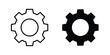 © Warpiya - Cogwheel icon bundle modern line and clipart style collection