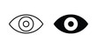 © Warpiya - Eye icon bundle modern line and clipart style collection