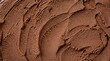 © miracle - Texture of chocolate ice cream background, close up. chocolate gelato top view. Overhead view of chocolate ice cream surface.