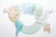© Meow Creations - Abstract world map continents arranged around a blank circle