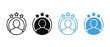 © Onetrick  - Top Rated User icon set. user profile with star rating icons. customer reputation and premium account concept. vector illustration. new