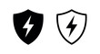 © liubomir118809 - Power Shield or Energy Protection Icon Set - Solid and Outline Vector Illustration