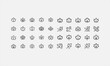 © lokshmon - Maple Leaf on Autumn Season line art icon set vector illustration