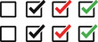 © prodip - Colorful checkmark icons in checkboxes