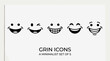 © Oleh - Minimalist Set of Five Expressive Smiling Face Icons