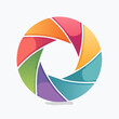 © isma - Colorful Abstract Aperture or Iris Logo