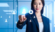 © Nayaka - Professional woam in business attire Selecting Employee Network for Talent Management
