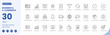 © BIJOLI - E-commerce and business icon line style online shopping marketing sales editable stroke vector set