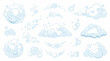 © ades - Soap bubbles and foam clusters for bath and cleaning concepts