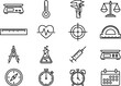 © MDAmanullah - Collection of scientific and measuring instrument icons for design representing science and measurement