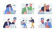 © MSTSHOHAGi - Team of diverse professionals collaborating in modern office meeting
