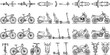 © MD JAHID - Mobile touch screen interaction icons for smartphone UI design with gesture commands and simple navigational symbols, gestures