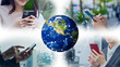 © metamorworks - People who use smartphones and global networks