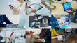 © metamorworks - 様々なビジネスシーンと統計データ