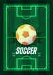 © Whitepixeldesign - Soccer Championship Poster with Football Field Layout and Dynamic Ball Vector