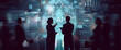 © Konstantin Yuganov - Business Professionals Analyzing AI Technology Data Visualization