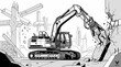 © Ciko - Excavator Demolition Vector Illustration