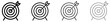 © chekman - Set of target with arrow icons, symbols for goal, strategy, achievement, success, and accuracy. Vector illustration