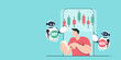 © jiradej - Man trading stock on phone with AI assistant robots showing buy and sell signals on financial candlestick chart, flat design, automated investment concept.