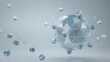 © happie - Floating geometric framework assembling in air - Ideal for organizational growth, scalable systems, or engineering design.