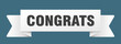 © BHM - congrats ribbon isolated on transparent background. congrats ribbon