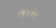 © Olha - Gold Sparkle Overlay PNG With Floating Glitter Dust And Brilliant Light Particles On Transparent Background, Elegant Glow Effect For Premium Design