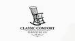© decor - Classic wooden rocking chair furniture.