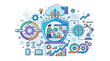 © serra - Technology and Software Development Infographic Illustration