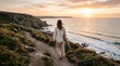 © Nicholas - A person taking a peaceful walk along a coastal trail, highlighting relaxation, mindfulness, and slow travel.