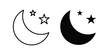 © student - Moon stars icon