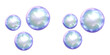© PIONE STUDIO - 3D Holographic Bubbles Floating Front and Side View