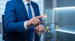 © Ben - Businessman touching virtual checklist interface with quality assurance certification and five stars rating