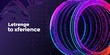 © Debashis - Concentric circular rings illustration with gradient purple and blue color scheme digital art abstract