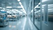 © Makmur - Cleanroom environment with production line, sterile, modern, scientific, technological