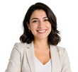 © Pro Clipart - A professional high resolution portrait illustration of a smiling young woman in a smart light blazer. This clean design is ideal for commercial, corporate, and office themes.