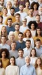 © lililia - Group of diverse teenagers standing together in casual clothes, friendship and youth lifestyle concept, modern community portrait.
