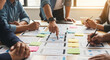 © Mirivox - Team collaborates on user interface design, showcasing wireframes and mobile app layouts, symbolizing planning, creativity, and teamwork